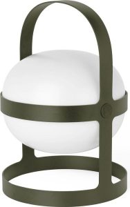 Lampa solarna Soft Spot 34 cm oliwkowa. Zielone swetry oversize Rosendahl, bez wzorów, bez ramiączek. Za 1 008,00 zł.