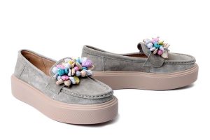 FILIPPO DP6765/26 KH khaki, półbuty damskie. Zielone półbuty Filippo, bez wzorów, ze skóry, bez obcasa, bez zapięcia. Za 169,92 zł.