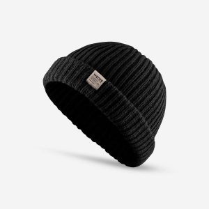 Czapka narciarska dla dorosłych Wedze Docker FR 500. Czarne czapki WED'ZE, bez wzorów, z materiału, sportowe. Za 49,99 zł.