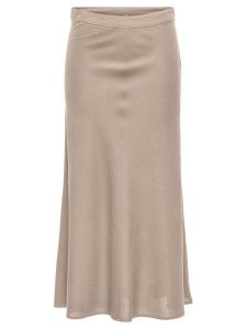 ONLY Spódnica midi Goa 15363690 Beżowy Regular Fit. Brązowe spódnice ONLY, s, bez wzorów, z wiskozy, midi. Za 169,99 zł.