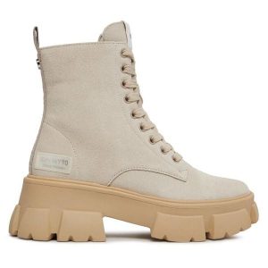 Trapery Steve Madden. Brązowe buty zimowe Steve Madden, bez obcasa, bez zapięcia. Za 569,99 zł.