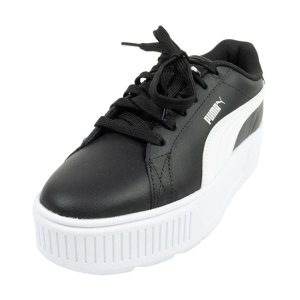 Damskie Skórzane Buty Sportowe Karmen. Czarne buty trekkingowe Puma, bez zapięcia. Za 313,99 zł.