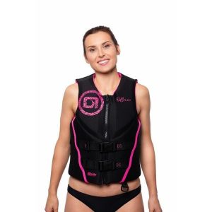 Kamizelka asekuracyjna żeglarska kajakowa damska Obrien pink 50 N. Czarne kamizelki O'BRIEN, xs, bez wzorów, bez kołnierzyka, bez ramiączek, bez kaptura. Za 399,99 zł.