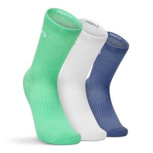 Sportowe skarpetki do gry w padla trójpak Padel Siroko Vira Celestial. Białe skarpetki SIROKO, bez wzorów, z tkaniny. Za 62,00 zł.