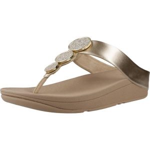 Sandały Fitflop Model Halo Bead Circle Kolor Beżowy. Brązowe sandały Flip Flop, bez wzorów, z syntetyku, bez obcasa, bez zapięcia. Za 530,50 zł.
