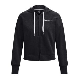 Bluza Rozpinana Damska Skrypt Polar Essential. Czarne bluzy Under Armour, bez wzorów, z polaru, bez kaptura. Za 386,99 zł.