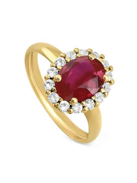 OR Carats Złoty pierścionek z kamieniami szlachetnymi rozmiar: 50. Czerwone pierścionki OR Carats, z rubinem, złote. Za 1 093,00 zł.