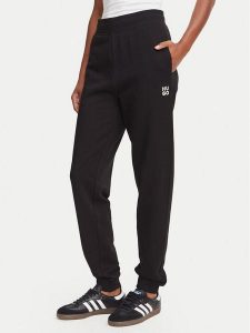 HUGO Spodnie dresowe Nelfinia 50522417 Czarny Regular Fit. Czarne spodnie dresowe Hugo, xl, bez wzorów, z bawełny. Za 476,99 zł.