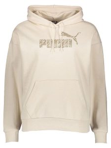 Puma Bluza "Essentials+" w kolorze beżowym rozmiar: L. Brązowe bluzy Puma, l, bez wzorów, z kapturem. Za 202,45 zł.