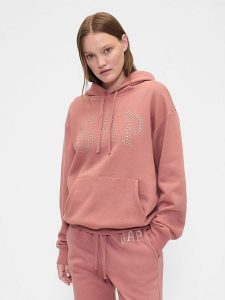 GAP Bluza w kolorze jasnoróżowym rozmiar: XXL. Różowe bluzy GAP, xxl, bez wzorów, z kapturem. Za 109,78 zł.