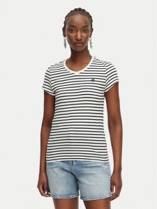 G-Star Raw T-Shirt Eyben D24533-D244 Biały Regular Fit. Białe t-shirty G-Star, m, bez wzorów, z bawełny, bez kołnierzyka, bez ramiączek. Za 97,99 zł.