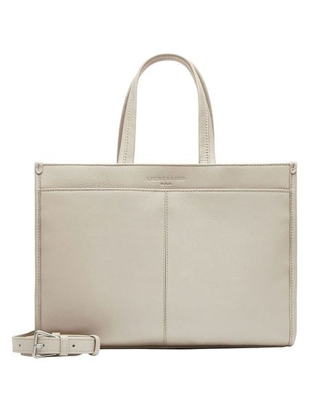 Liebeskind Berlin Skórzana torebka w kolorze beżowym - 39 x 37 x 14 cm rozmiar: onesize. Brązowe torebki klasyczne Liebeskind Berlin, bez wzorów, z materiału, przez ramię, bez dodatków. Za 642,91 zł.