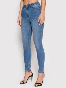 Morgan Jeansy 212-PAM Niebieski Skinny Fit. Niebieskie jeansy Morgan, bez wzorów, z bawełny. Za 199,99 zł.