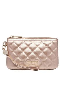 Nine West Torebka LILLA1 Złoty. Żółte torebki wieczorowe Nine West, bez wzorów, ze skóry, bez dodatków. Za 99,99 zł.
