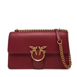 Torebka PINKO. Czerwone torebki wieczorowe Pinko, bez wzorów, bez dodatków. Za 669,99 zł.