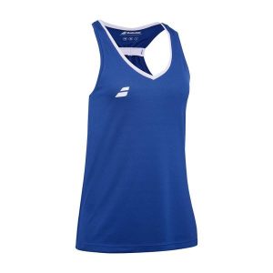 Tank top damski Play. Niebieskie topy BABOLAT, xl, bez wzorów, bez kołnierzyka, bez ramiączek. Za 119,99 zł.