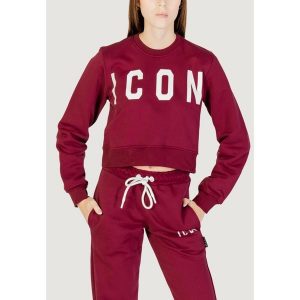 Bluza Kobieta ICON. Czerwone bluzy ICON, bez wzorów, bez kaptura. W wyprzedaży za 254,20 zł.