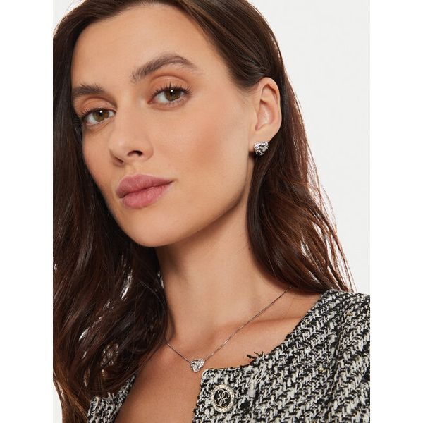 Kolczyki Guess. Szare kolczyki Guess, srebrne. Za 109,99 zł.