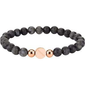 Liebeskind Bransoletka z elementem ozdobnym rozmiar: onesize. Czarne bransoletki Liebeskind, z kwarcem, ze stali. Za 96,45 zł.