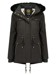 Maison Montaigne Parka "Celemai" w kolorze czarnym rozmiar: S. Czarne płaszcze Maison Montaigne, s, z aplikacjami, bez kaptura. Za 239,29 zł.