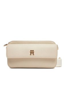 Tommy Hilfiger Torebka DISTINCT CAMERA BAG AW0AW17455 Beżowy. Brązowe listonoszki TOMMY HILFIGER, bez wzorów, ze skóry, bez dodatków. Za 339,99 zł.