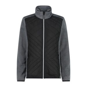 Damski polar hybrydowy CMP. Czarne kurtki CMP, bez wzorów, z polaru, bez kaptura. Za 347,00 zł.