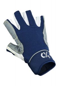 Rękawice żeglarskie dla dorosłych Racing Crazy 4 Sailing. Niebieskie rękawiczki CRAZY4SAILING, bez wzorów. Za 102,00 zł.
