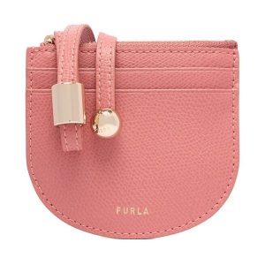 Bilonówka Furla. Czerwone portfele Furla, bez wzorów. Za 449,99 zł.