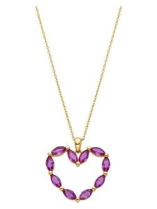 Luxenter Naszyjnik z zawieszką rozmiar: onesize. Czerwone naszyjniki Luxenter, z cyrkonią, srebrne. Za 226,77 zł.