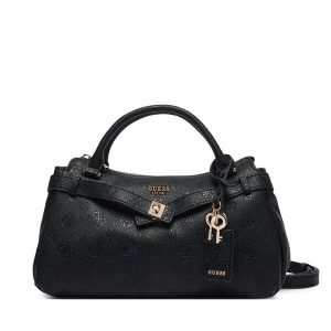 Torebka Guess. Czarne kuferki Guess, z aplikacjami, bez dodatków. Za 584,99 zł.