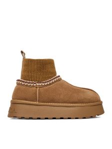 Badura Śniegowce EO-ANDREA-TS6278-01 Brązowy. Brązowe buty zimowe Badura, ze skóry, bez obcasa, bez zapięcia. Za 279,99 zł.