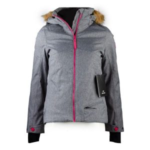 Kurtka narciarska damska Eider EIV4514 membrana 10K. Szare kurtki Eider, na zimę, xs, bez wzorów, z poliesteru, bez kaptura, narciarskie. Za 577,00 zł.