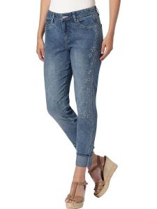 Heine Dżinsy - Skinny fit - w kolorze niebieskim rozmiar: 42. Niebieskie jeansy Heine, bez wzorów. Za 76,95 zł.