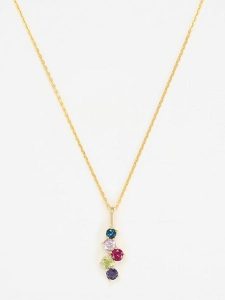 ATELIER DU DIAMANT Złota zawieszka "Tamworth" z kamieniami szlachetnymi rozmiar: onesize. Żółte zawieszki ATELIER DU DIAMANT, z ametystem, złote. Za 600,99 zł.