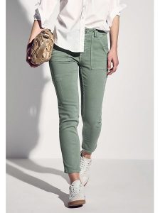 Street One Spodnie - Skinny fit - w kolorze khaki rozmiar: W28/L28. Brązowe rurki Street One, z materiału. Za 241,95 zł.