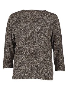 Gerry Weber Koszulka w kolorze beżowo-czarnym rozmiar: 40. Brązowe bluzki Gerry Weber, bez wzorów, bez kołnierzyka, bez ramiączek. Za 132,05 zł.