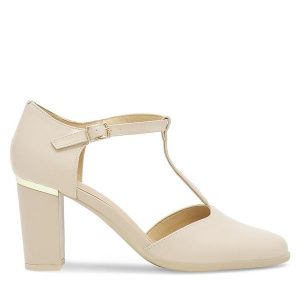 Czółenka Lasocki. Brązowe czółenka Lasocki, bez wzorów, bez obcasa, bez zapięcia. Za 229,99 zł.