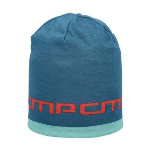 Czapka nan unisex turystyczna CMP. Niebieskie czapki CMP, bez wzorów, sportowe. W wyprzedaży za 62,99 zł.