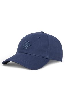 Tommy Hilfiger Czapka z daszkiem Embroidered Cap AW0AW17489 Granatowy. Niebieskie czapki TOMMY HILFIGER, bez wzorów, z bawełny. Za 129,99 zł.