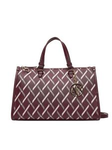 Armani Exchange Torebka XW000400 AF17155 MA043 Bordowy. Czerwone torebki klasyczne Armani Exchange, bez wzorów, ze skóry, bez dodatków. Za 609,99 zł.