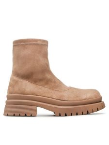 Jenny Fairy Botki WS5795-08 Brązowy. Brązowe botki Jenny Fairy, bez wzorów, z materiału, bez obcasa, na płaskiej podeszwie, bez zapięcia. Za 99,99 zł.