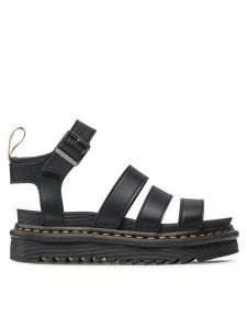 Dr. Martens Sandały V Blaire 23806001 Czarny. Czarne sandały Dr. Martens, bez wzorów, ze skóry, bez obcasa, na płaskiej podeszwie, bez zapięcia. Za 599,99 zł.