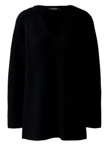 Miss Lagotte Sweter w kolorze czarnym rozmiar: 34. Czarne swetry oversize Miss Lagotte, bez wzorów, ze splotem, bez ramiączek. Za 165,99 zł.