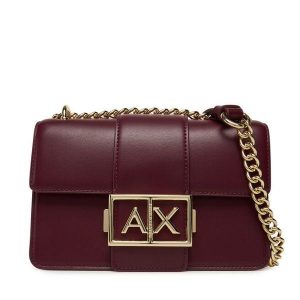 Torebka Armani Exchange. Czerwone torebki klasyczne Armani Exchange, bez wzorów, bez dodatków. Za 659,99 zł.