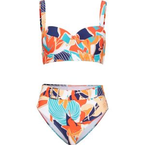 Bikini na fiszbinach (2 części). Białe bikini bonprix, bez wzorów. Za 169,99 zł.