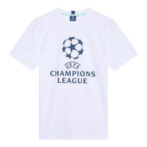 Koszulka UEFA Champions League. Białe bluzki CHAMPIONS LEAGUE, xl, bez wzorów, z bawełny, sportowe, bez kołnierzyka, bez ramiączek. Za 139,99 zł.