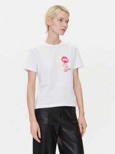 HUGO T-Shirt Destrel_2 50544897 Biały Relaxed Fit. Białe t-shirty Hugo, l, bez wzorów, z bawełny, bez kołnierzyka, bez ramiączek. Za 179,99 zł.
