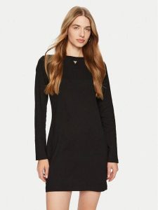 Guess Sukienka codzienna V4BK00 KCHQ1 Czarny Regular Fit. Czarne kombinezony Guess, xs, z aplikacjami, z bawełny, bez kołnierzyka, bez ramiączek. Za 129,99 zł.