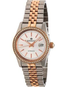 Empress Zegarek automatyczny "Constance" w kolorze srebrno-różowozłotym rozmiar: onesize. Szare, analogowe zegarki Empress. Za 630,99 zł.