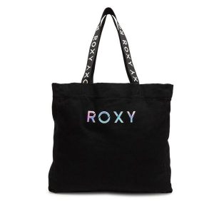 Torba Roxy. Czarne shopper bag Roxy, bez wzorów. Za 119,99 zł.